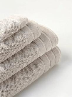 Ręcznik bawełniany o ryżowej strukturze Loren 70x140 kaszmirowy