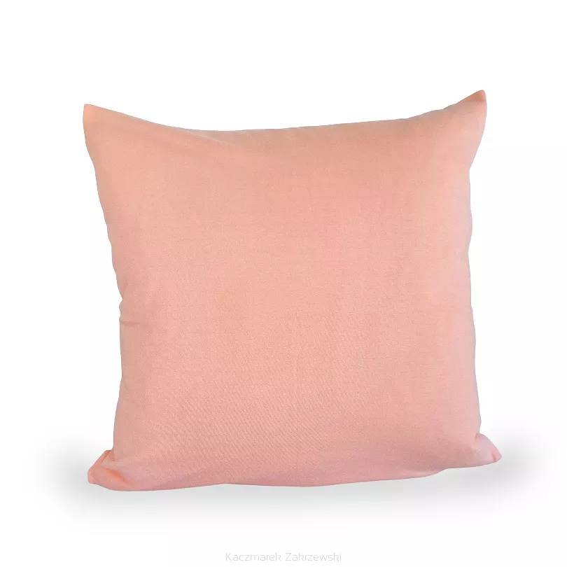 Poszewka jersey KZ 40x40 bawełniana łososiowa