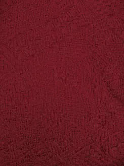 Narzuta dekoracyjna tkana 160x205 ROMBY bordowa