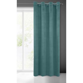 Zasłona gotowa na przelotkach MILO 140x250 Eurofirany turkusowa