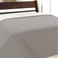 Narzuta dekoracyjna VIGO II 220x240 szara srebrna geometryczne fale