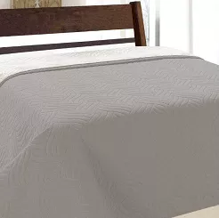 Narzuta dekoracyjna VIGO II 220x240 szara srebrna geometryczne fale