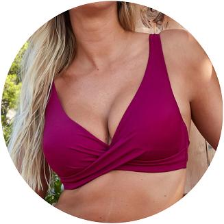 Strój kąpielowy góra biustonosz Moulded Serafina 041 fuksja