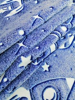 Koc świecący w ciemności 150x200 fluorescencyjny galaktyka kosmos granatowy