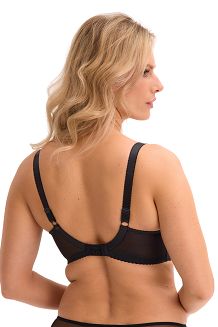Biustonosz z koronką Semi-Soft Isla 1228 półusztywniany czarny