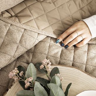 Narzuta dekoracyjna MOLLY 170x210cm pikowana strukuralna kawowa