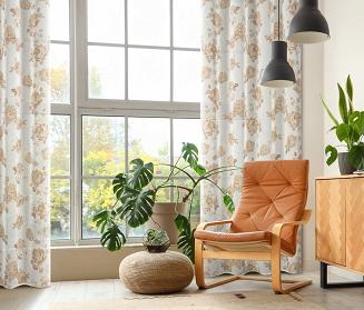 Zasłona gotowa na przelotkach MELA 140x250 Eurofirany biały