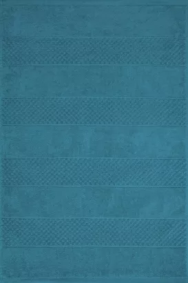 Dywanik łazienkowy 60x90 JESSI Eurofirany wytłaczany geometryczny turkusowy