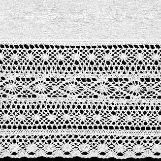 Firana gotowa na szelkach MADDELINE 150x35 Eurofirany biały