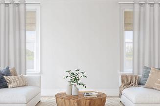 Zasłona gotowa na przelotkach VIVA 140x250 szara