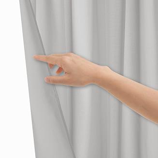 Zasłona gotowa na przelotkach VIVA 140x250 szara