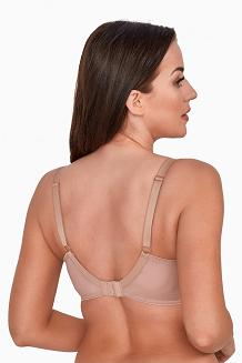 Biustonosz GAIA Soft Balconette Asteria 1131 miękki balkonetka mokka