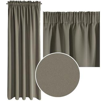 Zasłona gotowa na taśmie PARISA 135x270 Eurofirany cappuccino