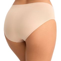 Figi damskie bikini Mirela bezszwowe beżowe