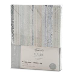 Prześcieradło satynowe z gumką PRINT 180x200 Eurofirany niebieski