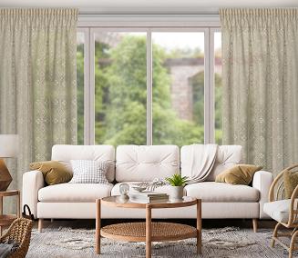 Zasłona gotowa na taśmie NELA 140x270 Eurofirany naturalny