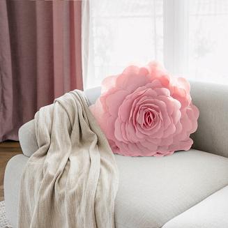 Poszewka dekoracyjna FLORES 40 Eurofirany pudrowy