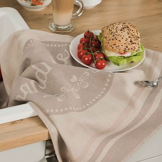 Ścierka kuchenna bawełna egipska HANDMADE 50x70 beżowa