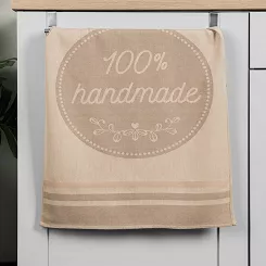 Ścierka kuchenna bawełna egipska HANDMADE 50x70 beżowa