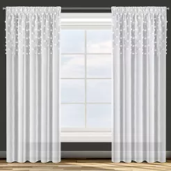 Zasłona gotowa na taśmie STELLA 140x270 Design91 biały