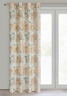 Zasłona gotowa na przelotkach KARLA 140x250 Eurofirany naturalny