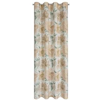 Zasłona gotowa na przelotkach KARLA 140x250 Eurofirany naturalny