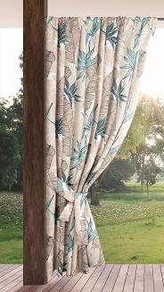 Zasłona gotowa na taśmie GARDEN 155x200 Eurofirany beżowy