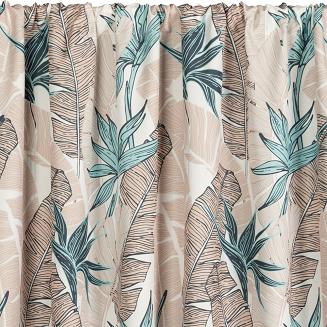 Zasłona gotowa na taśmie GARDEN 155x200 Eurofirany beżowy