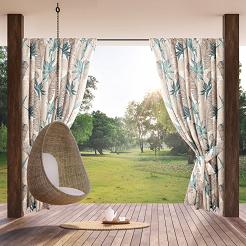 Zasłona gotowa na taśmie GARDEN 155x200 Eurofirany beżowy