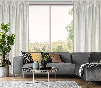 Zasłona gotowa na taśmie INGRID 140x270 Eurofirany kremowy