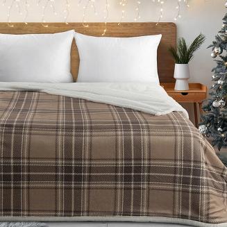 Koc narzuta KRATA6 150x200 Eurofirany beżowy