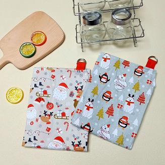 Świąteczny Fartuch Kuchenny 60x75 SANTA