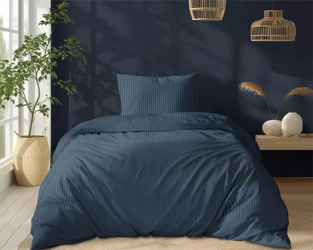 Pościel Satyna Baw. Denim /140/ Pure