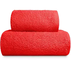 Ręcznik frotte Bari 70x140 gładki czerwony