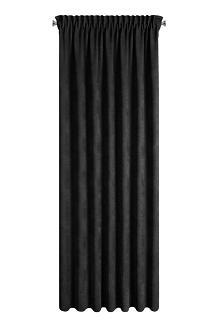 Zasłona gotowa na taśmie DORA Eurofirany czarny