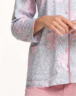 Piżama damska LUNA kod 458 różow paisley