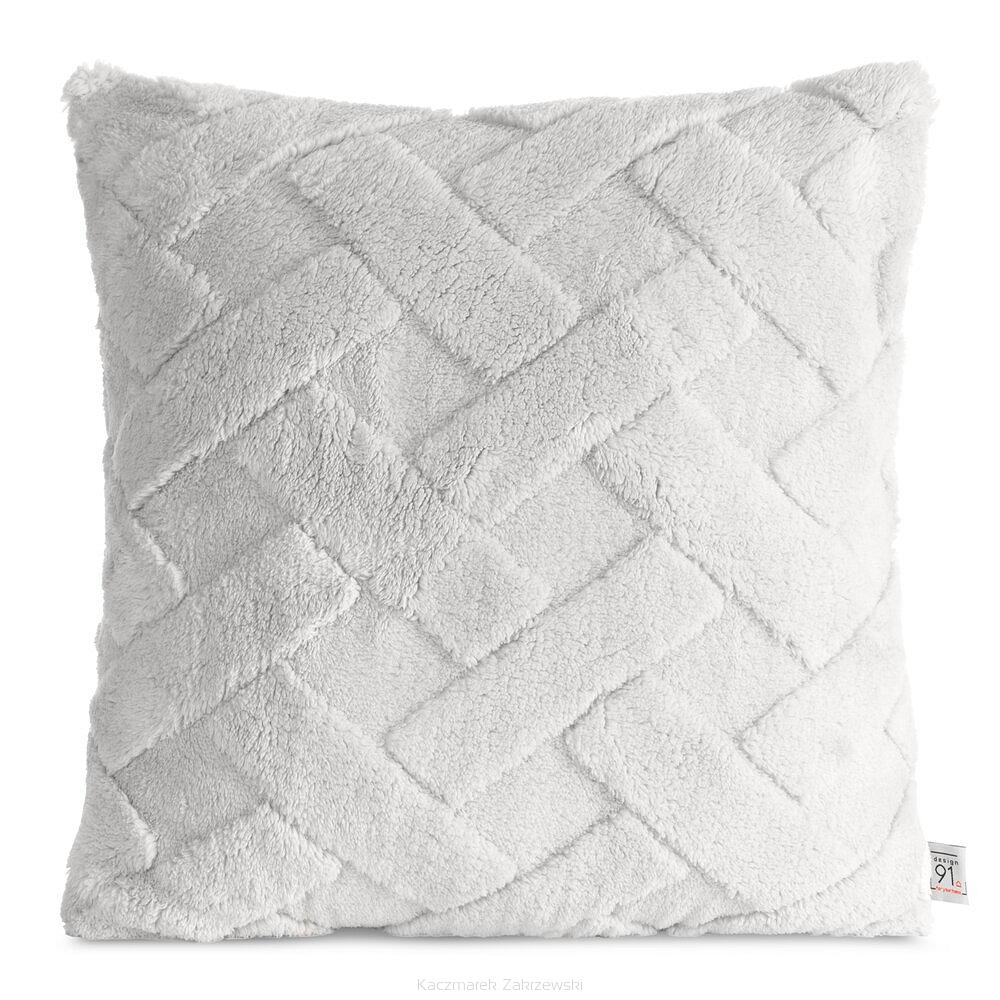 Poszewka dekoracyjna CARO 45x45 Design91 srebrny