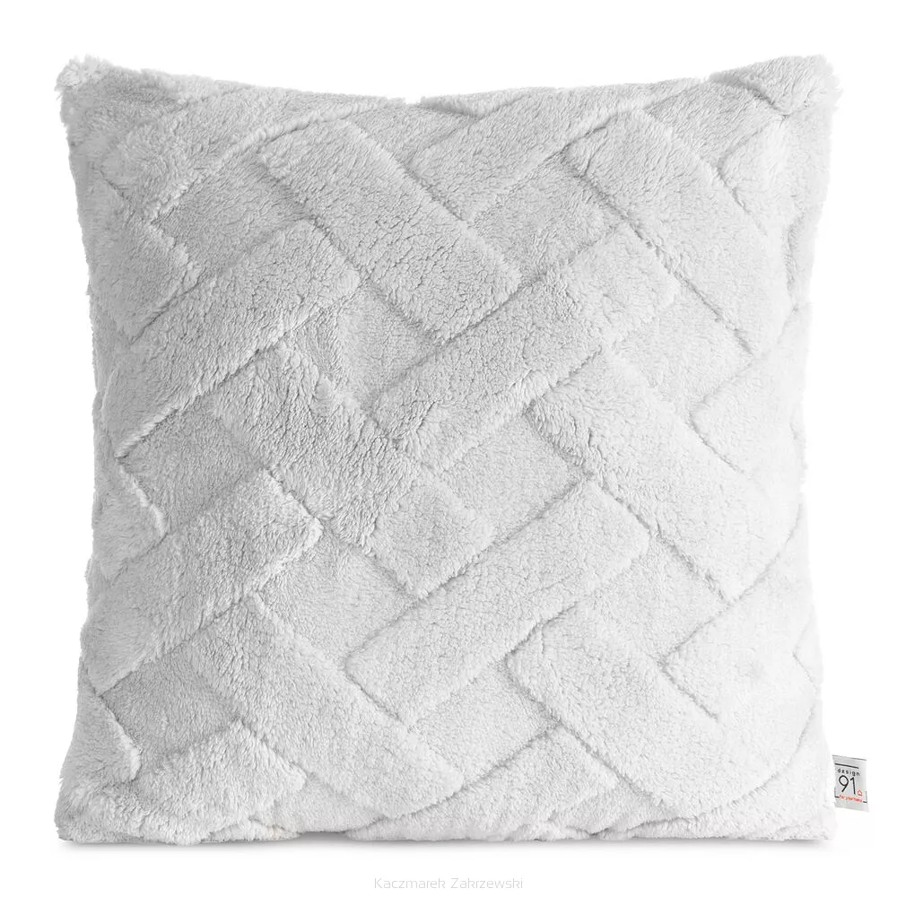 Poszewka dekoracyjna CARO 45x45 Design91 srebrny