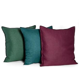 Poszewka dekoracyjna LEN 45x45 Eurofirany bordowy