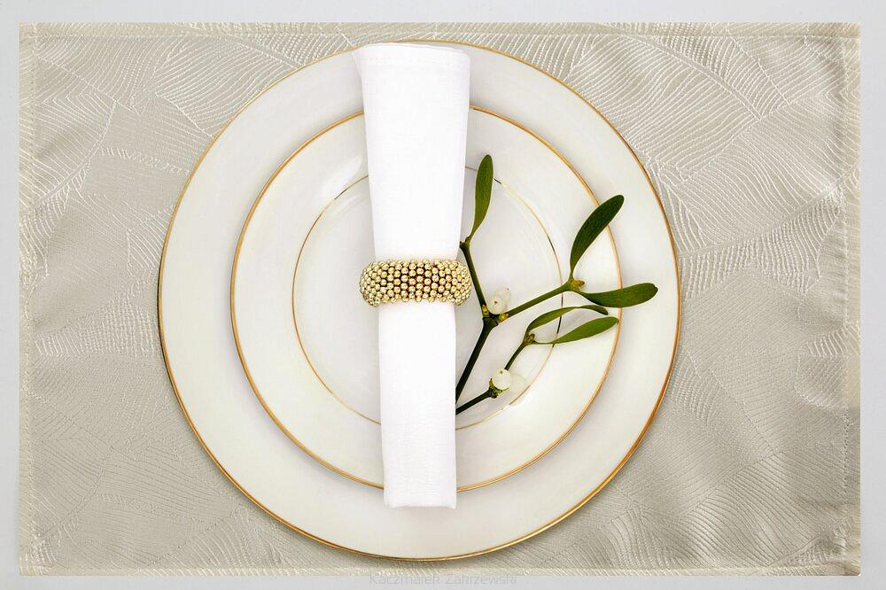 Obrus dekoracyjny ISLA 30x40 Eurofirany kremowy