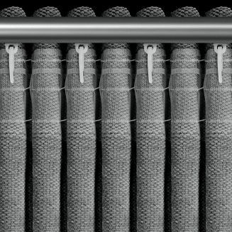 Zasłona gotowa na taśmie NESKA 140x270 Eurofirany stalowy