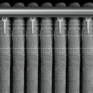 Zasłona gotowa na taśmie NESKA 140x270 Eurofirany stalowy