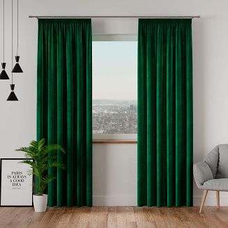 Zasłona gotowa na taśmie VELVI 140x230 butelkowa