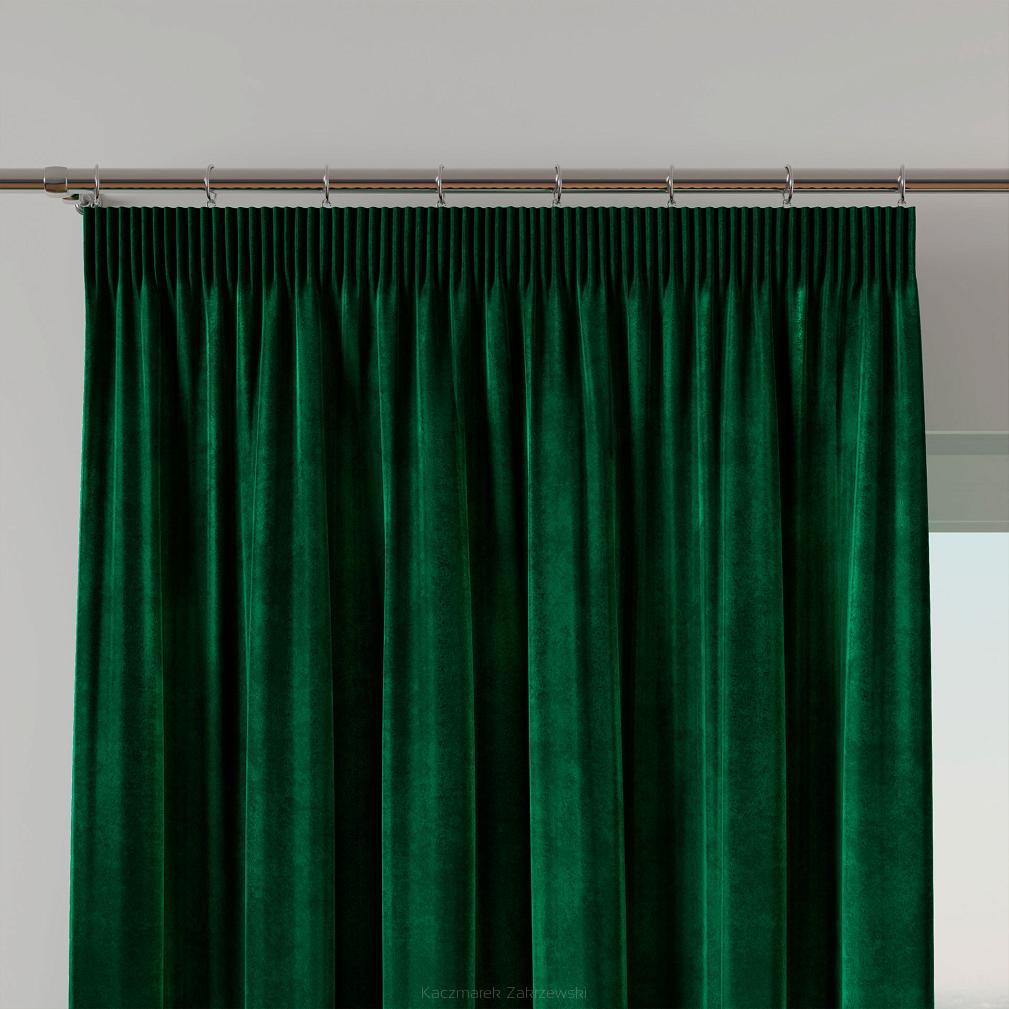 Zasłona gotowa na taśmie VELVI 140x230 butelkowa