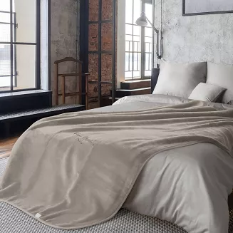 Koc Pierre Cardin CLARA1 160x220 Pierre Cardin Eurofirany ciemnobeżowy