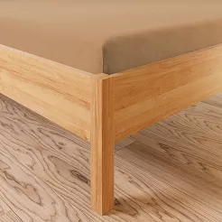 Prześcieradło jersey z gumką 160x200 DREAMY PREMIUM jasnobrązowe