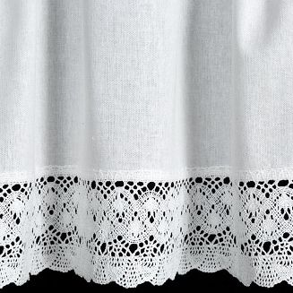 Firana gotowa na taśmie ROSE 150x60 Eurofirany biały