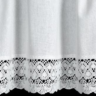 Firana gotowa na taśmie ROSE 150x60 Eurofirany biały