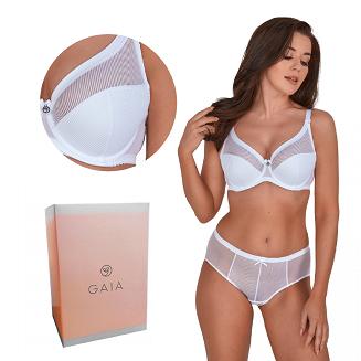 Biustonosz GAIA Semi-soft Sonia 1058 półusztywniany biały
