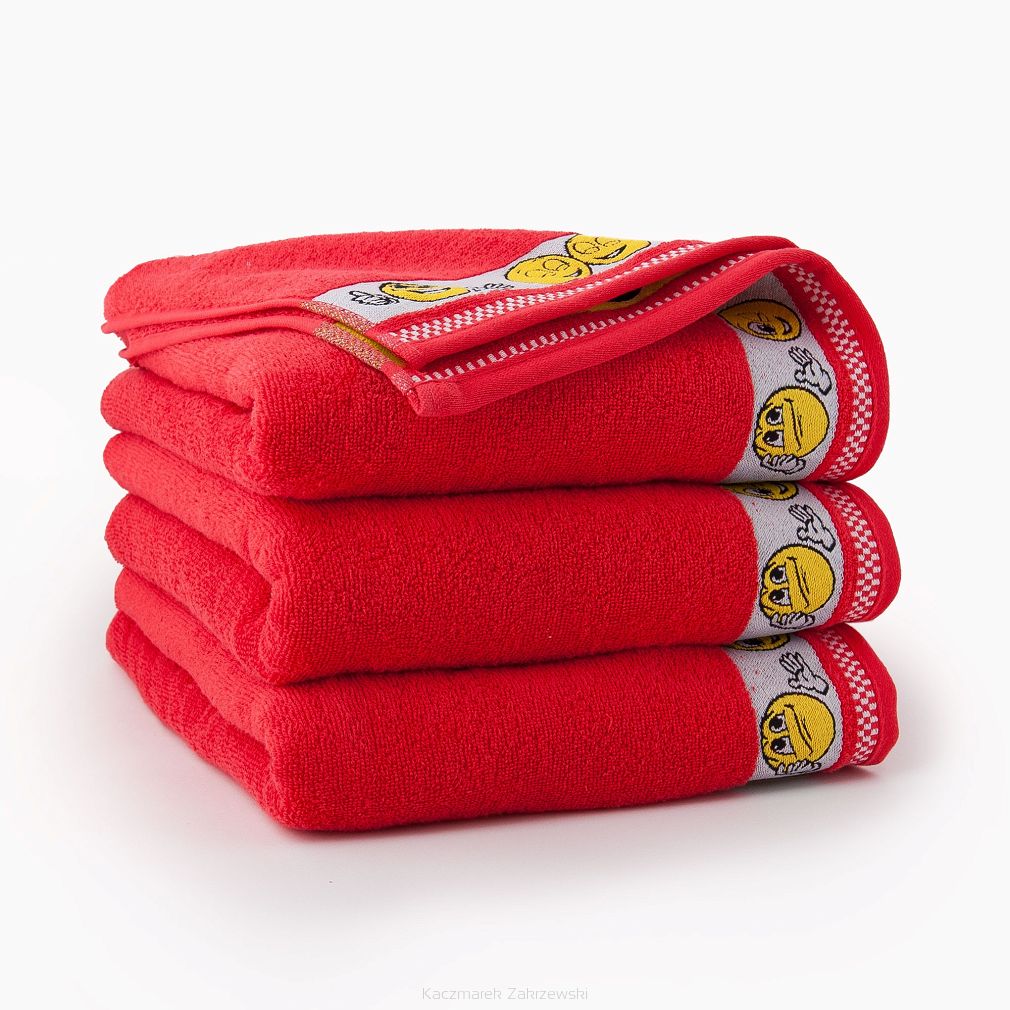 Ręcznik dla dzieci EMOTIKONY 70x130 Zwoltex arbuzowy